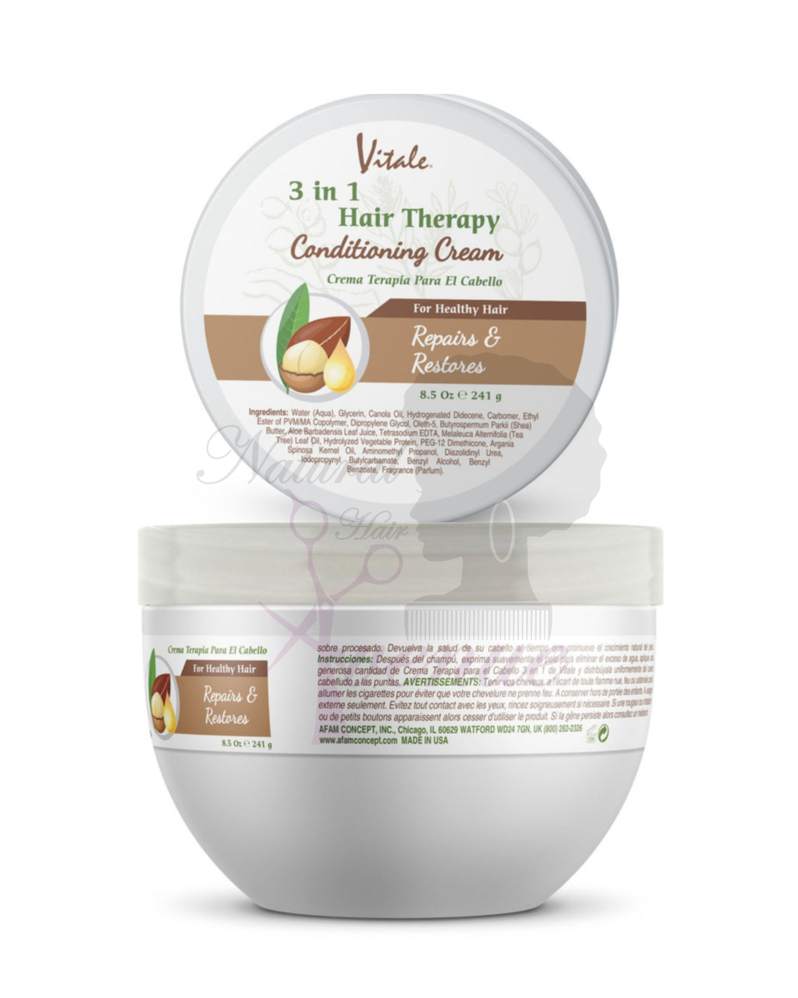 Vitale 3 in 1 Hair Therapy Conditioning Cream – Natural Hair Avenue